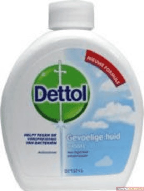 1x Dettol wasgel - Gevoelige huid - antibacterieel - vernieuwde formule 